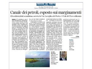 Canale dei petroli-Esposto sui marginamenti