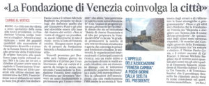 La Fondazione di Venezia coinvolga la città